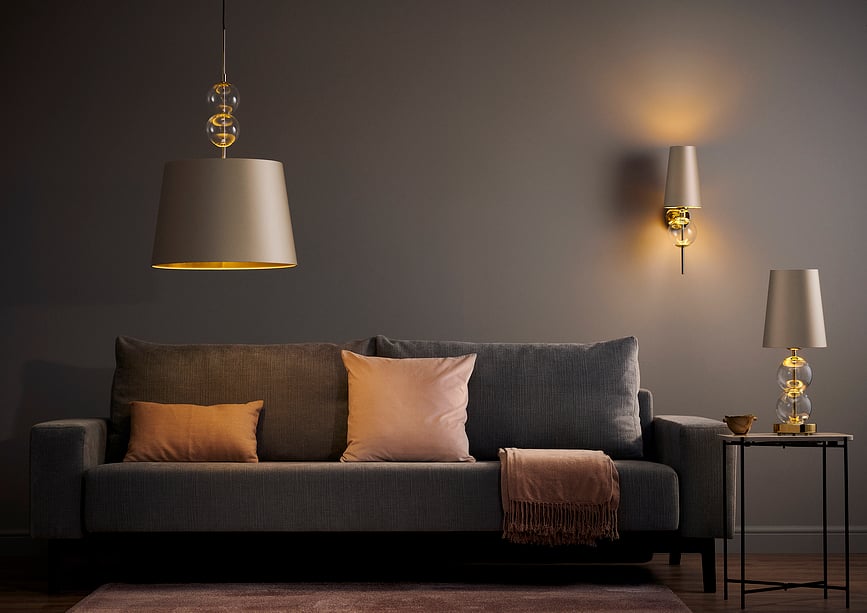 Coco Viseća Lampa L šampanj