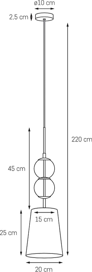 Coco S Viseća Lampa šampanj
