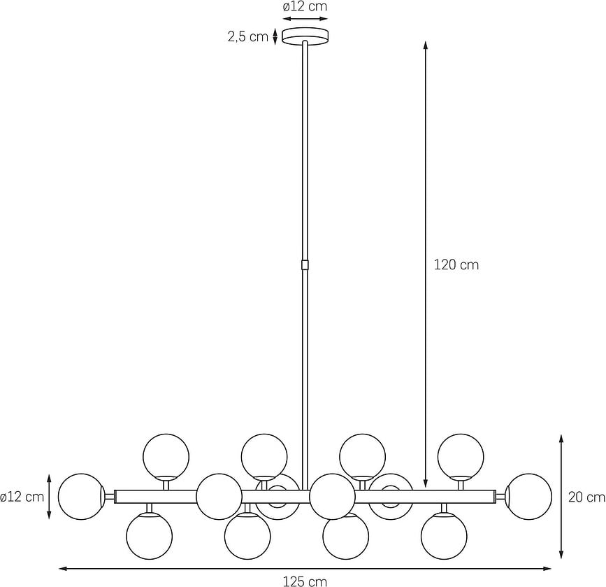 Cumulus I Κρεμαστό Φωτιστικό, χρώμιο