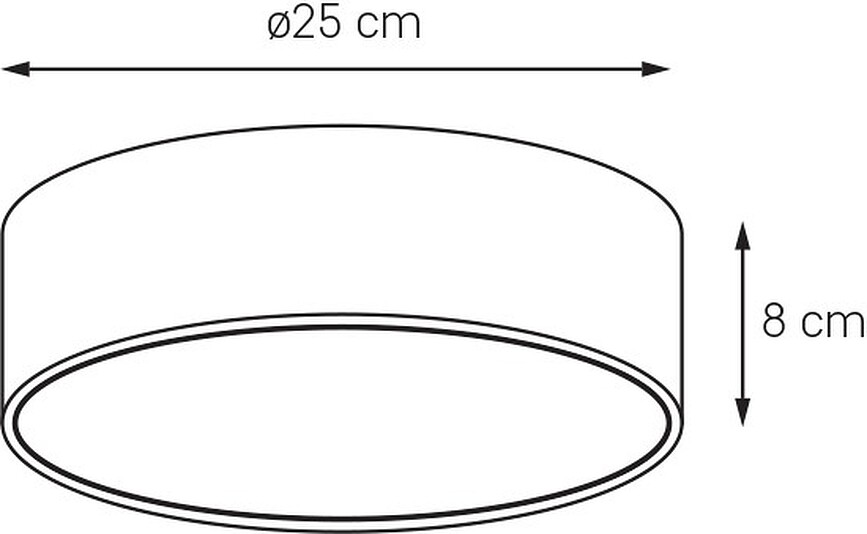 Disc S Plafonnier, noir