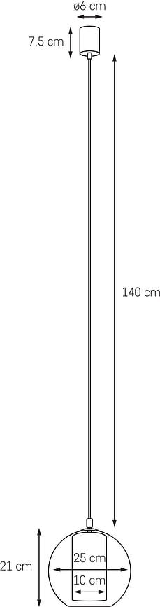 Feria S Lampa viseća žuta