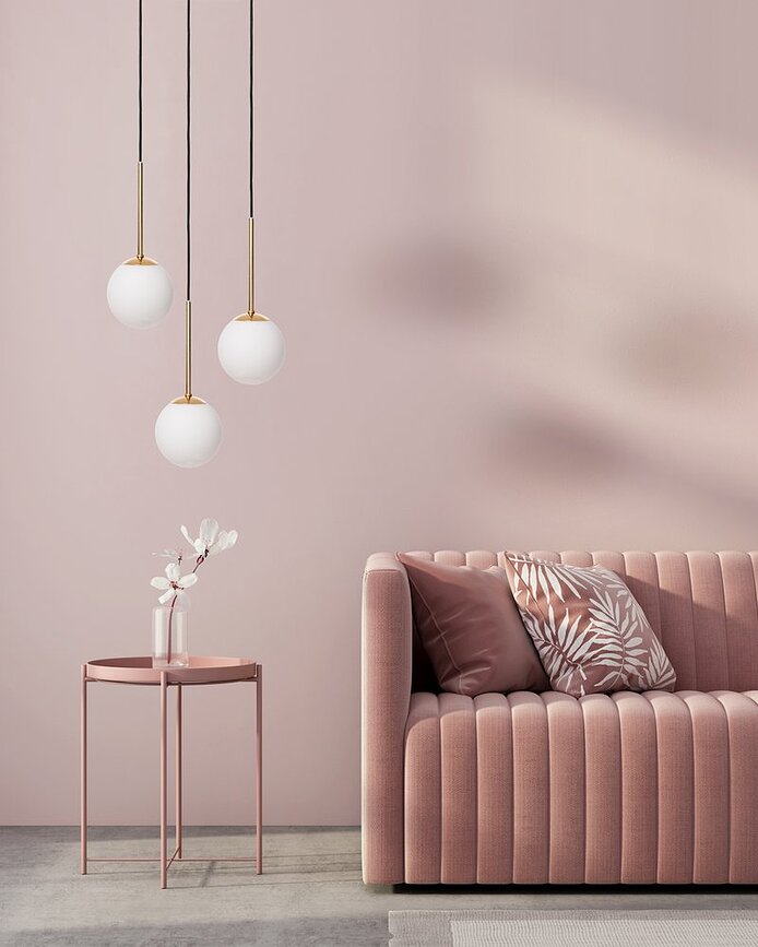 Lamia 3 Visilica krom s prozirnim kabelom