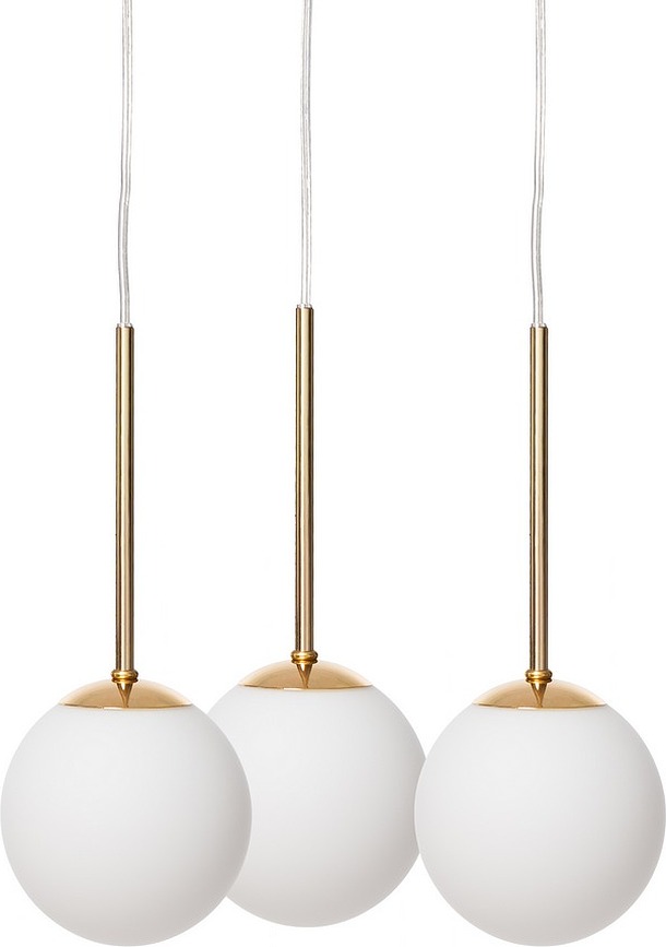 Lamia 3 Suspension, chrome, avec câble transparent