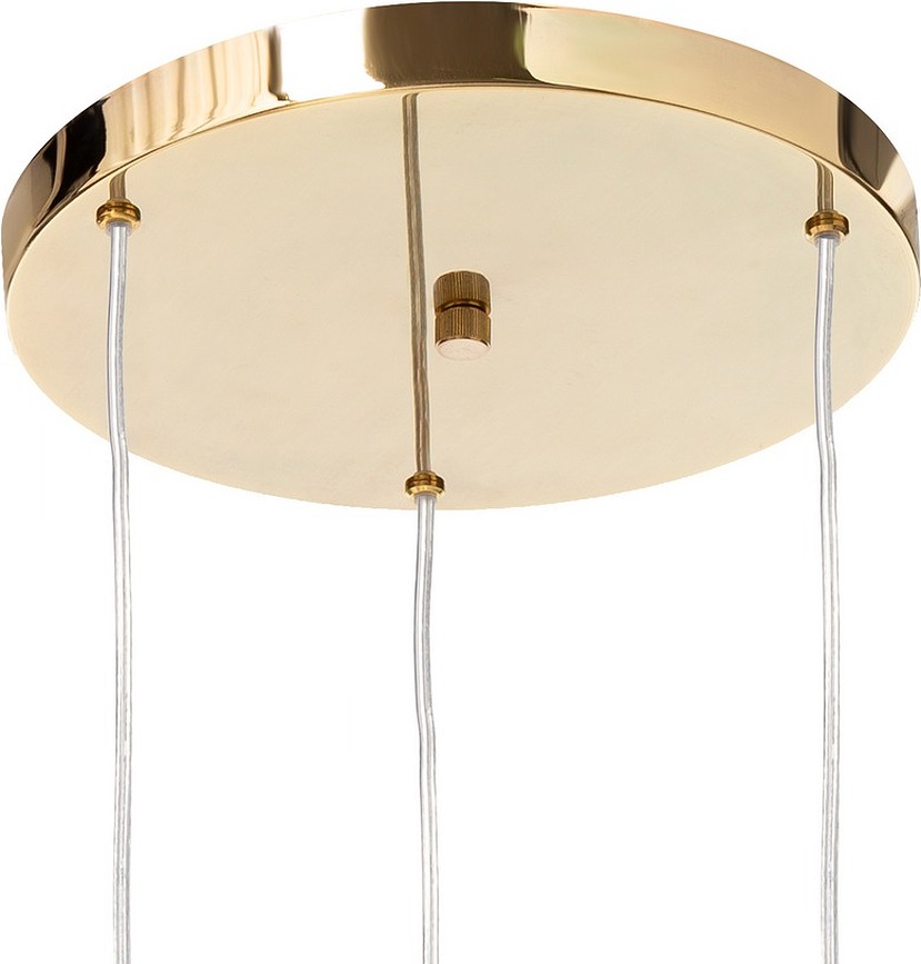 Lamia 3 Suspension, chrome, avec câble transparent