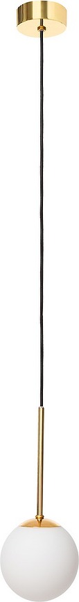 Lamia Suspension dorée, avec câble noir