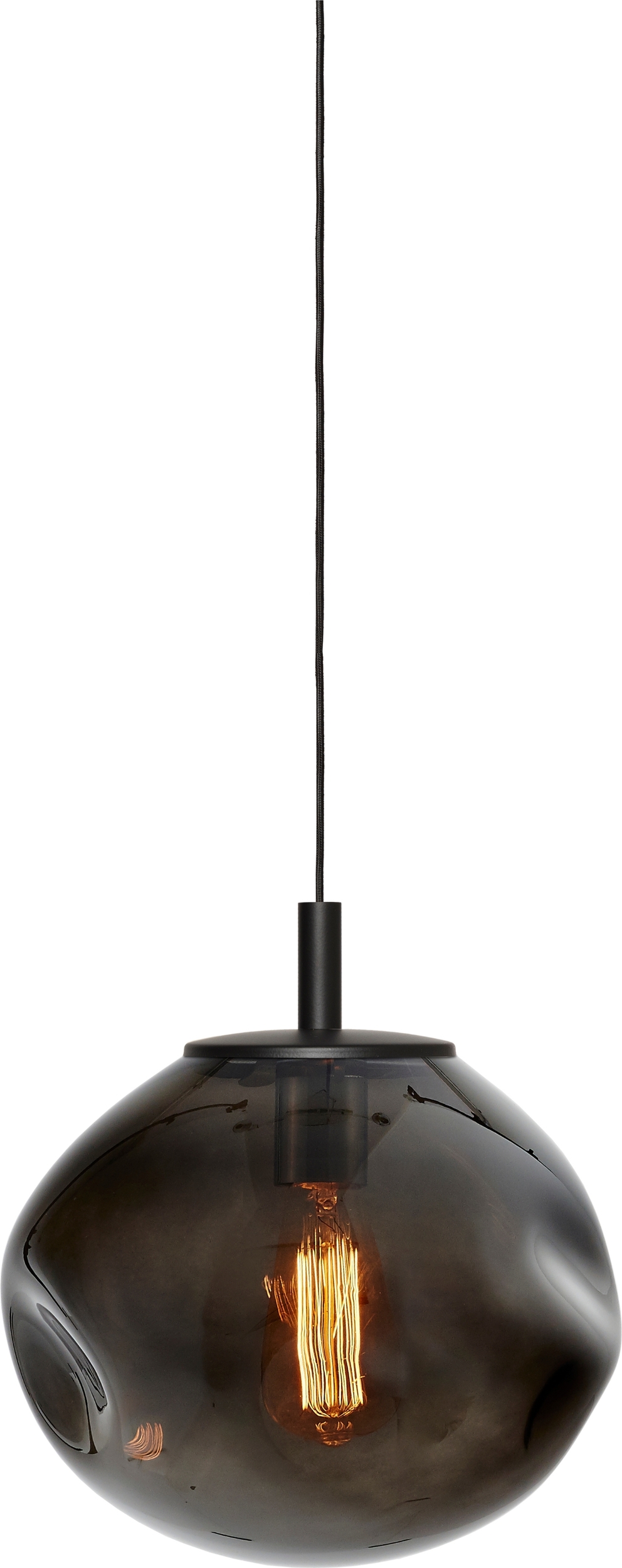 Lampa Avia S grafitowa z czarnym mocowaniem
