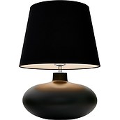 Lampa stołowa Sawa nietransparentna podstawa czarny abażur