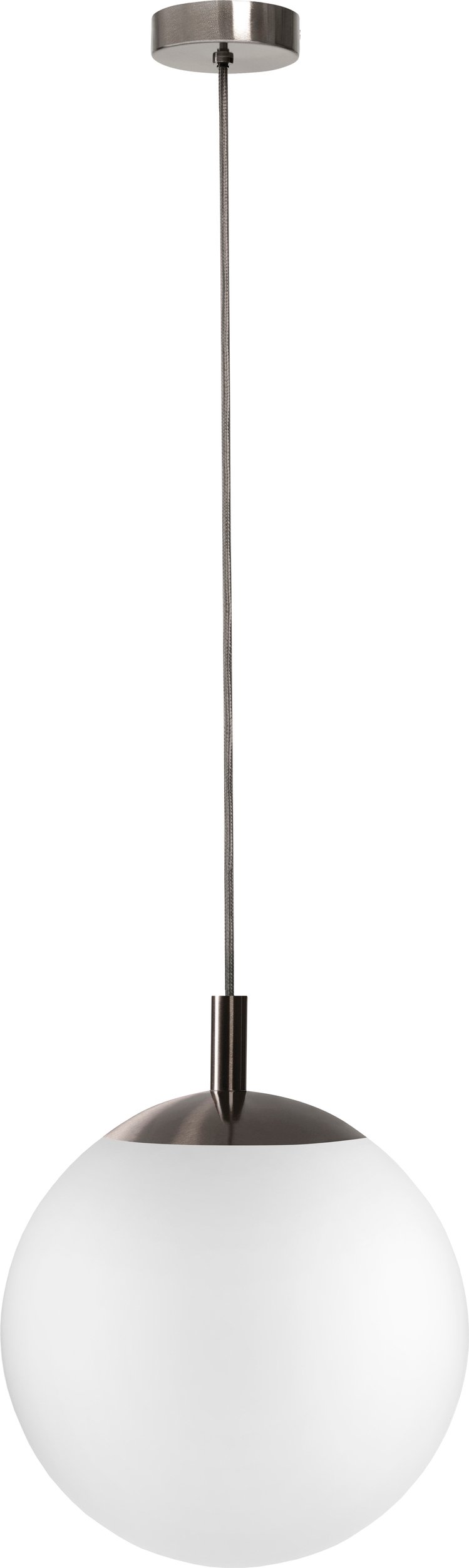 Lampa sufitowa Alur M tytan z białym kloszem