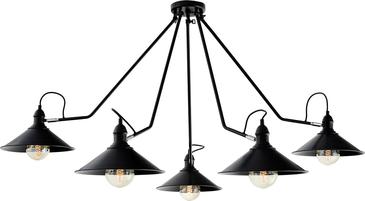 Lampa sufitowa Hats pięcioramienna
