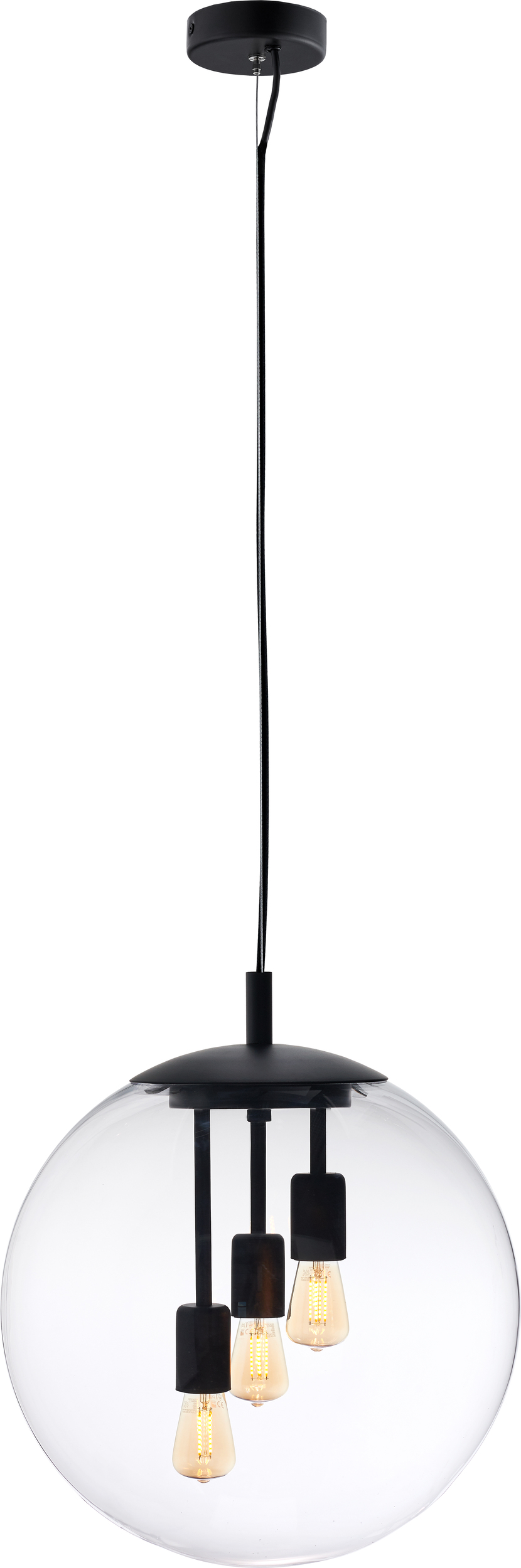 Lampa sufitowa Surya czarna