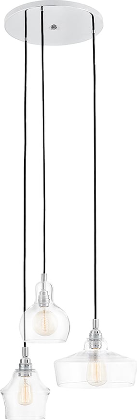 Lampă suspendabilă Longis 3 crom