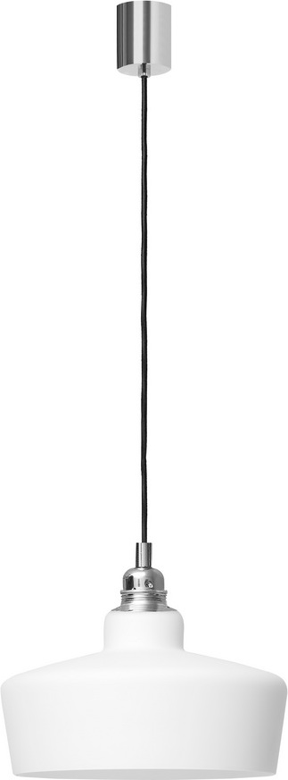 Lampa wisząca Longis III chrom z białym kloszem