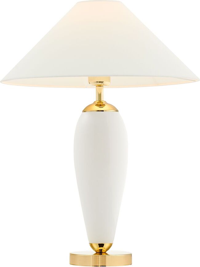 Lampadar Rea Gold alb opac