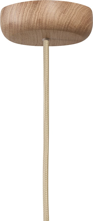 Lámpara Colgante Alur L, con base de madera