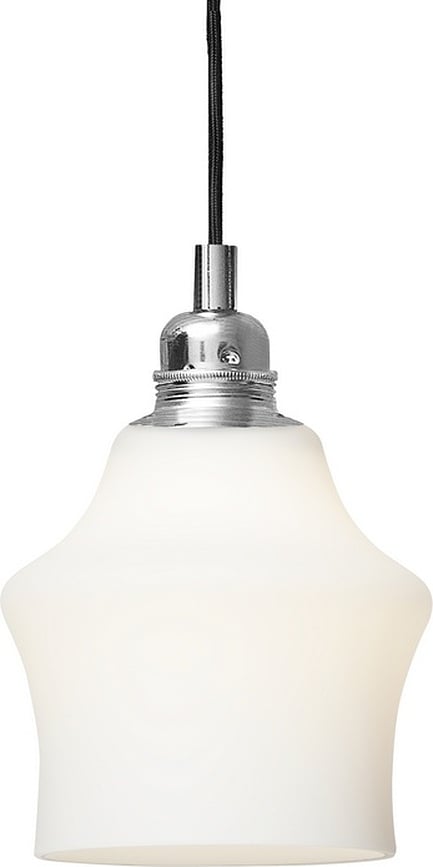 Lámpara Colgante Longis II, dorada con pantalla blanca