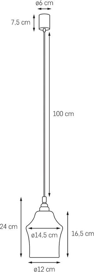 Lámpara Colgante Longis II, dorada con pantalla blanca