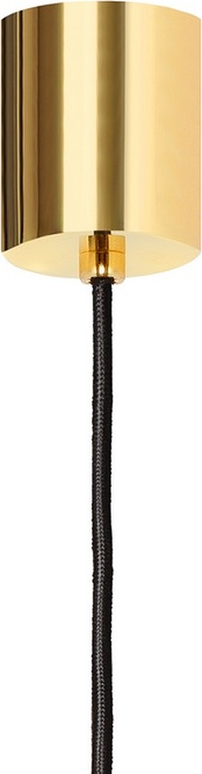 Lámpara Colgante Longis III, dorada, con pantalla blanca