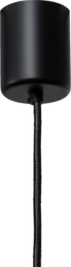 Lámpara Colgante Merida M, color champán, con soporte negro