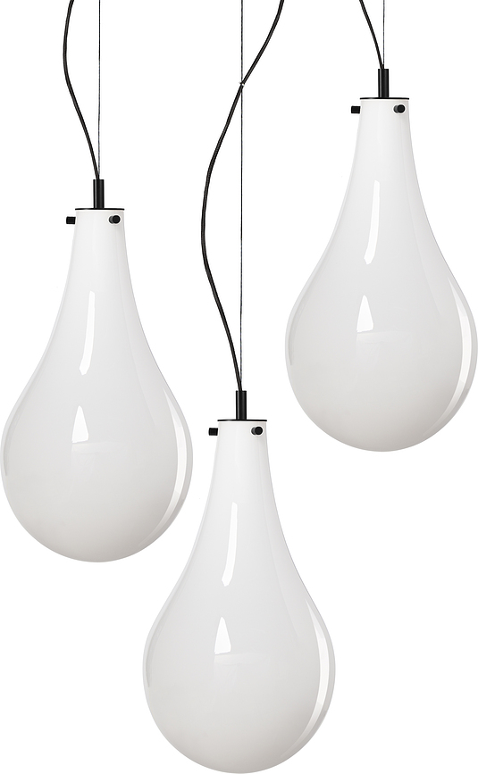 Lámpara Colgante Stilla, 3 luces, negra