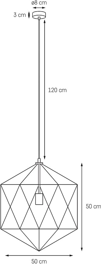 Lámpara Colgante Wire L, blanca