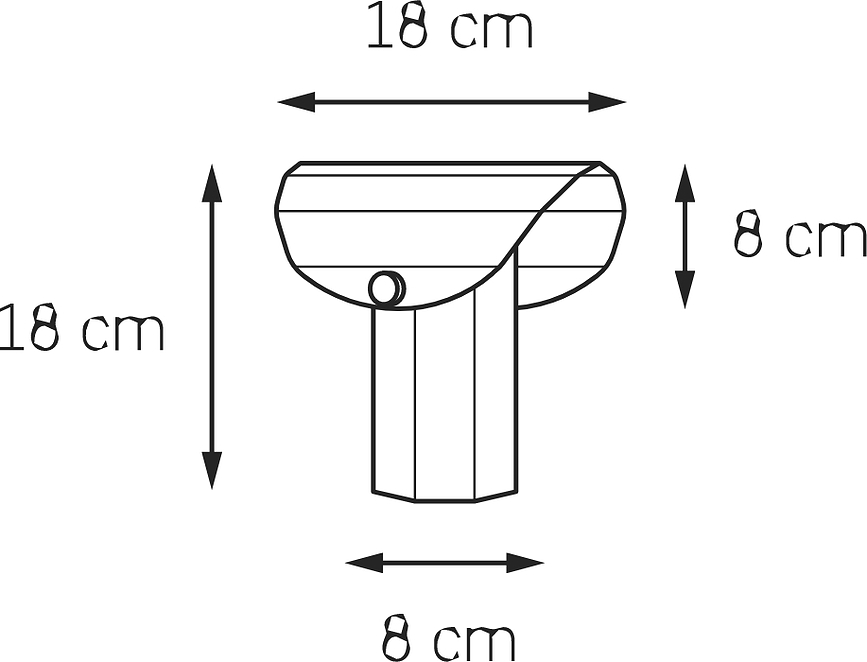 Lámpara de Mesa de acero cepillado Apolin, 18 cm