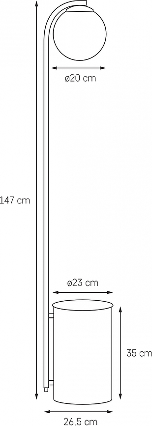 Lámpara de Pie Botanica Deco, XL