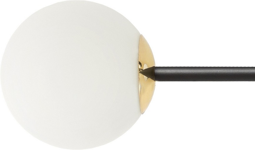 Lámpara de Techo Astra 6, negro y dorado