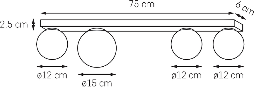 Lámpara de Techo o Aplique de latón Gigi 4