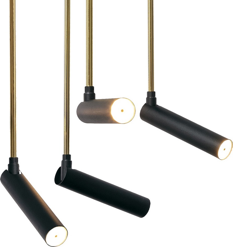 Lars 8 Κρεμαστό Φωτιστικό, μαύρο-χρυσό