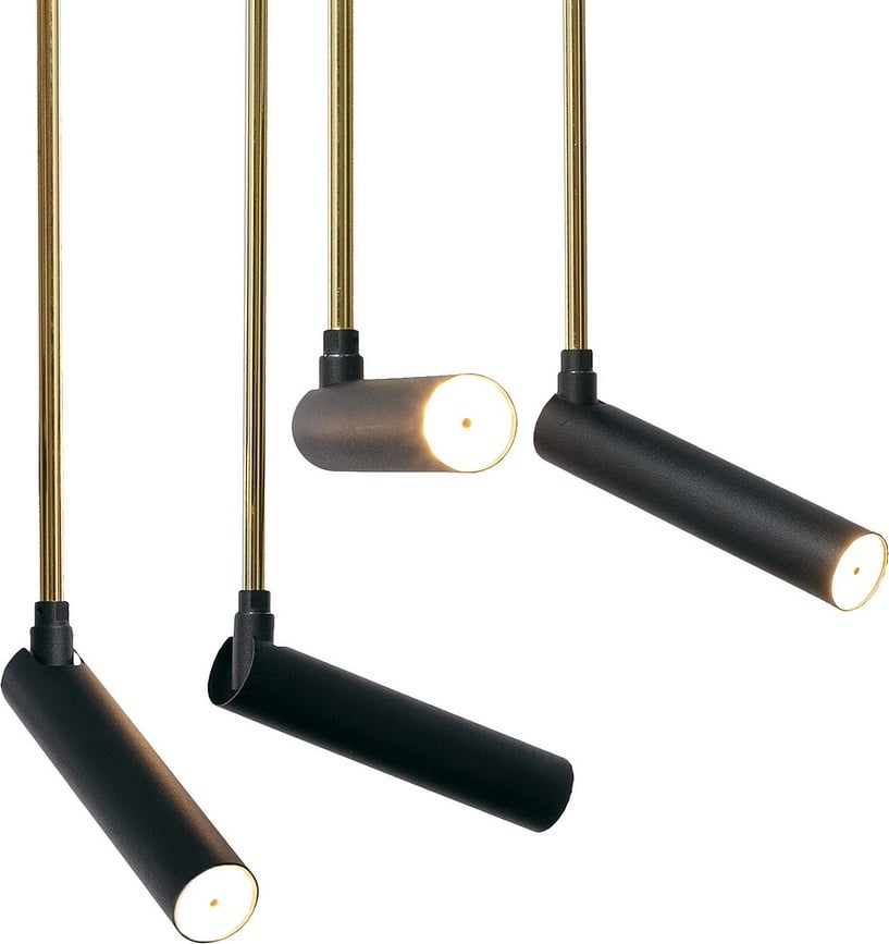 Lars 8 Stropna Svjetiljka crno-zlatna