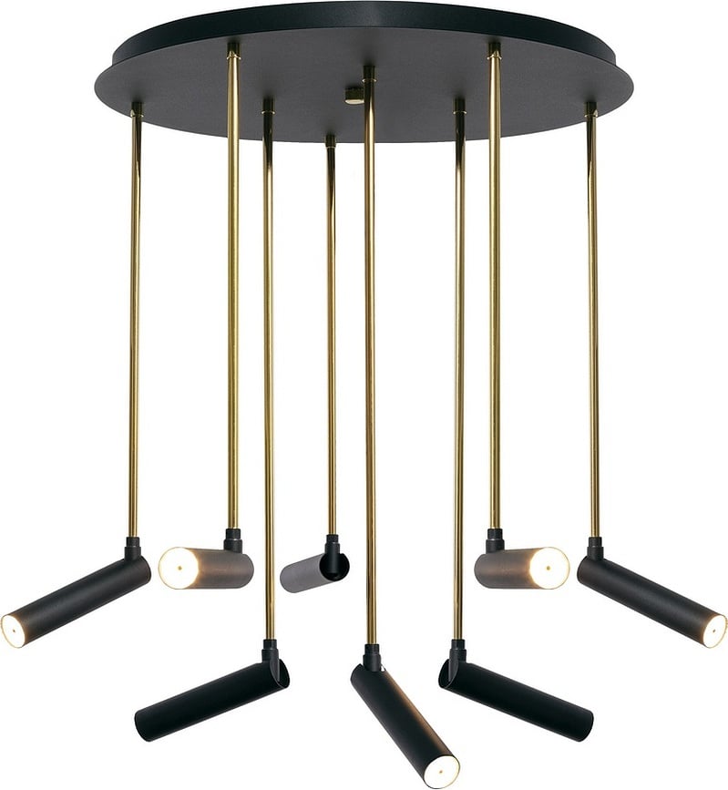 Lars 8 Stropna Svjetiljka crno-zlatna