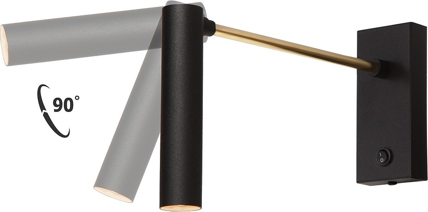 Lars Απλίκα με βραχίονα, μαύρο-χρυσό