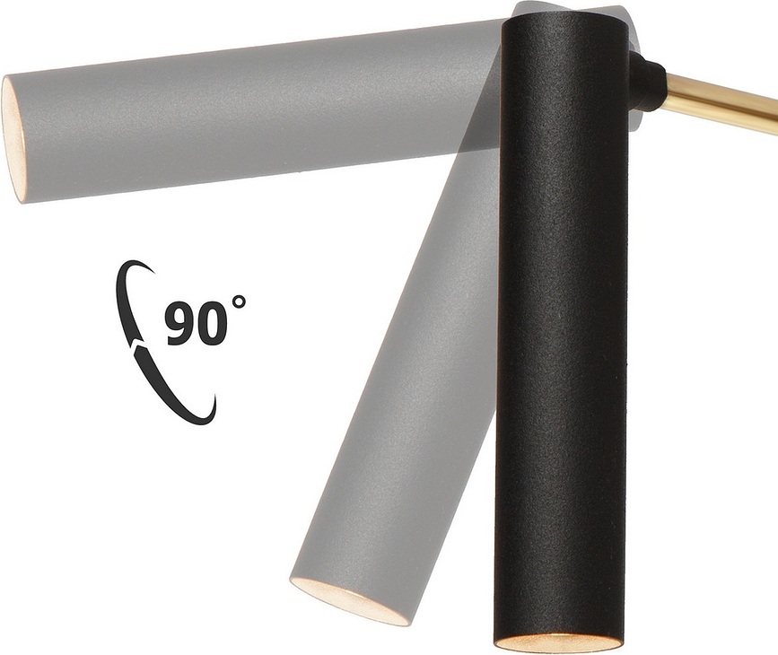 Lars Απλίκα με βραχίονα, μαύρο-χρυσό