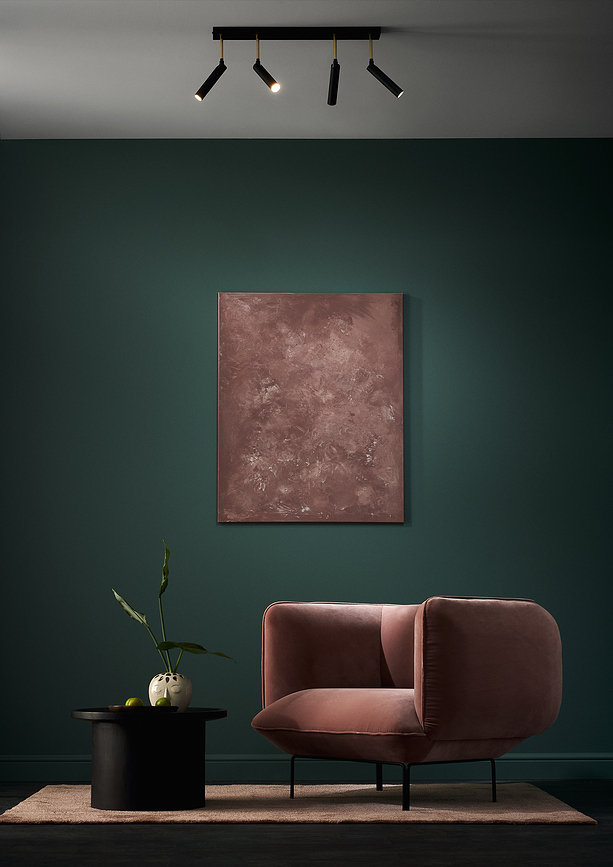 Lars 6 Plafonnier ou Applique Murale, noir et or