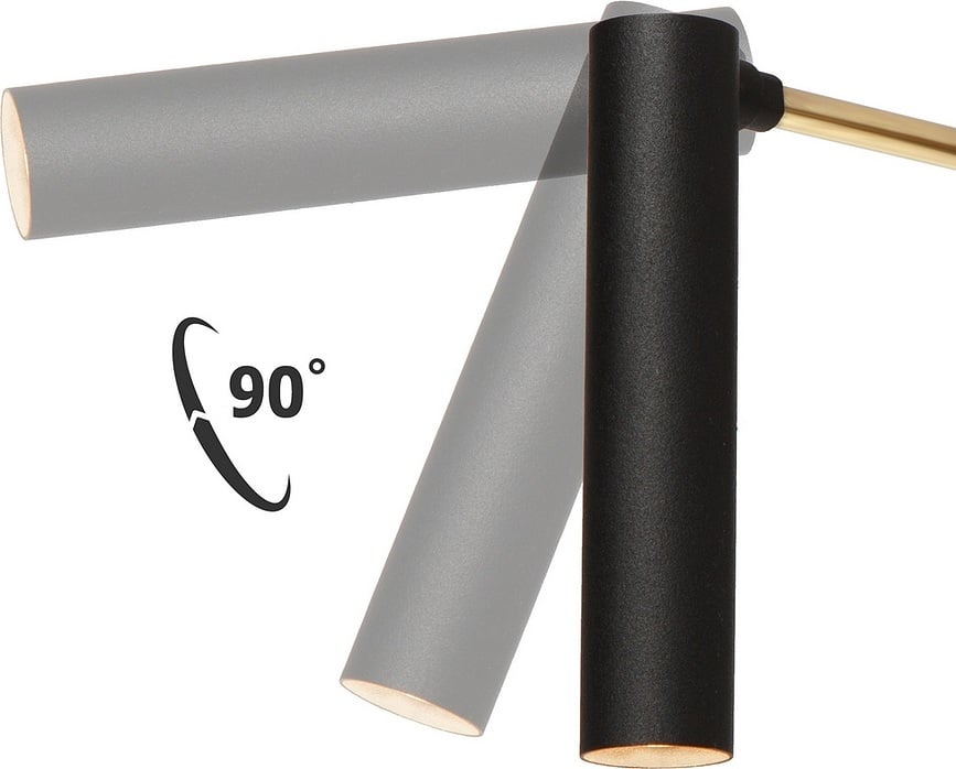 Lars Stenska svetilka, črno-zlata