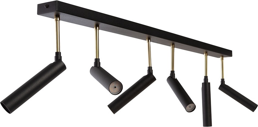 Lars 6 Stropna ali stenska svetilka, črno-zlata