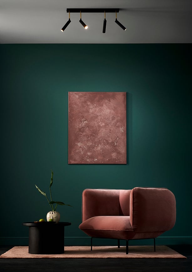 Lars 6 Stropna Zidna Svjetiljka crno-zlatna