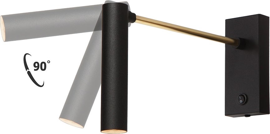 Lars Zidna Svjetiljka s krakom crno-zlatna