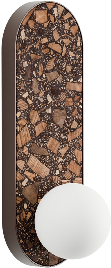 Legra Απλίκα οβάλ, σκούρο καφέ