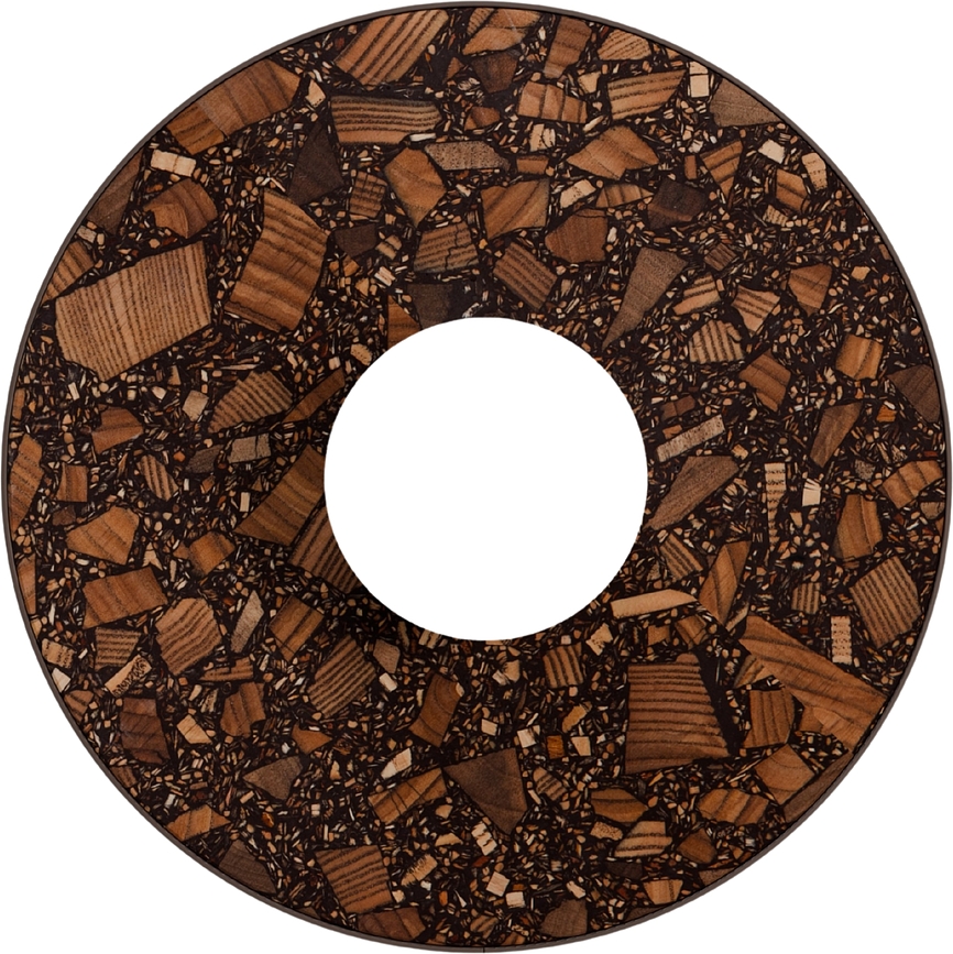 Legra Applique ronde, terracotta