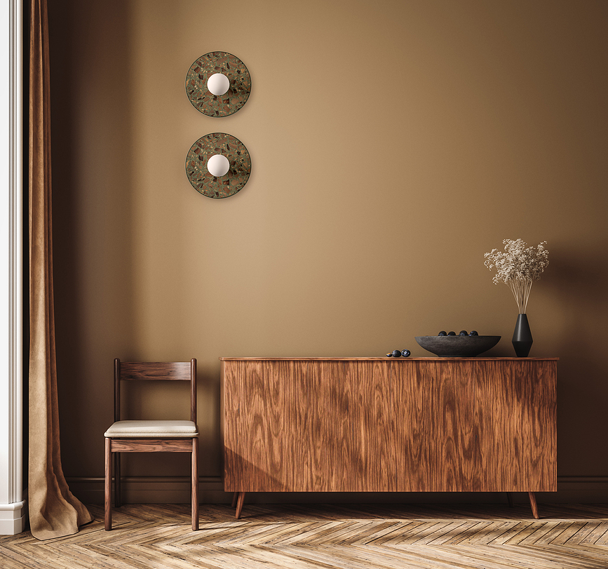 Legra Applique ronde, terracotta