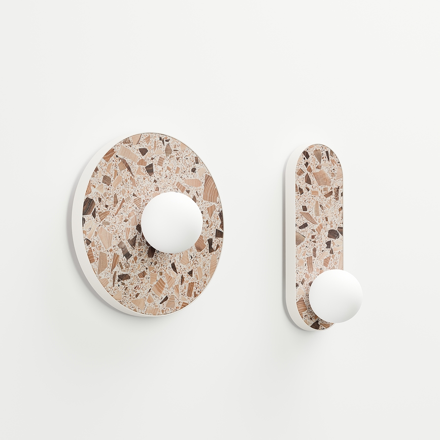 Legra Applique Murale ovale, crème