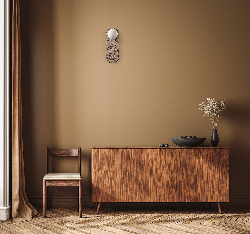 Legra Applique Murale ovale, crème