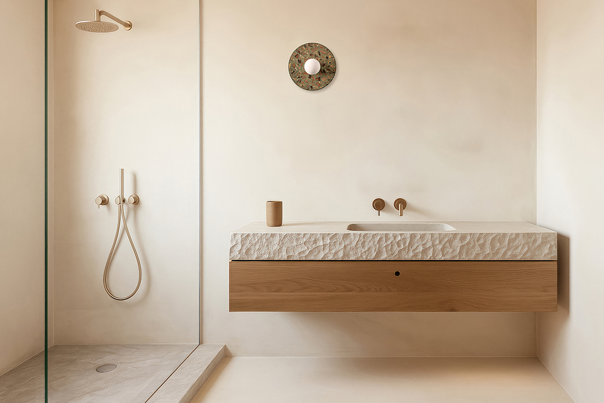 Legra Zidna Lampa okrugla terakota