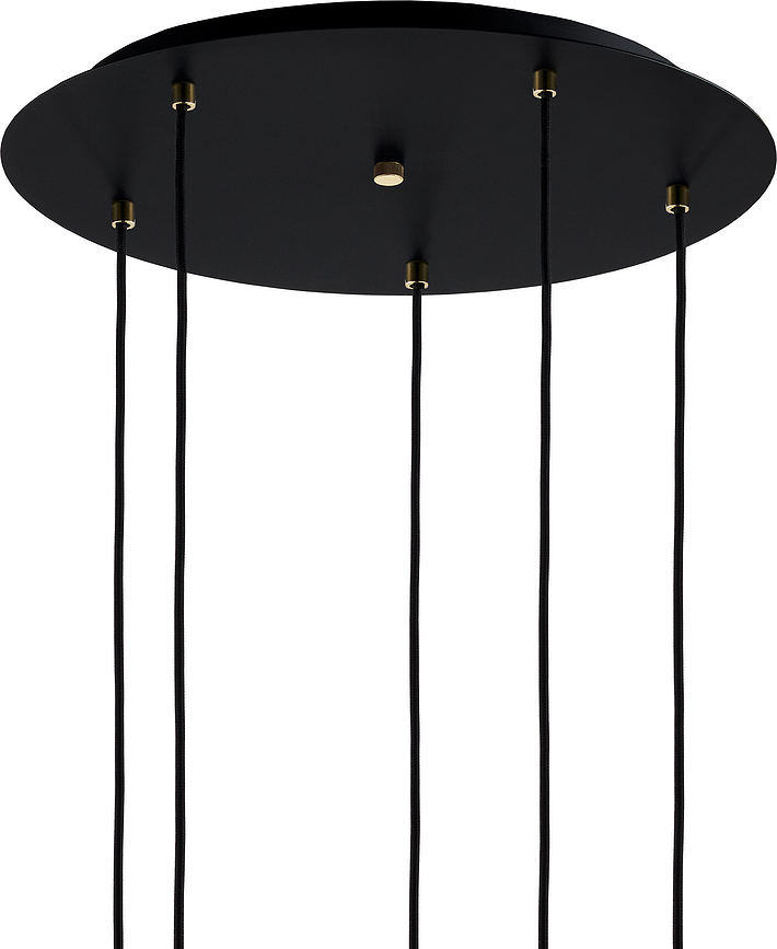 Longis Viseča svetilka 5, črno-zlata
