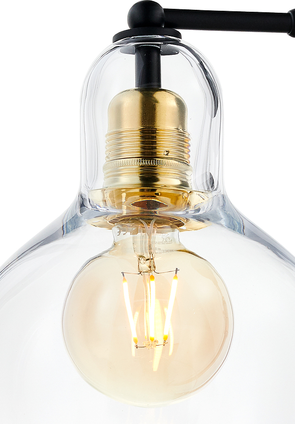 Longis I Applique Murale, noir et or