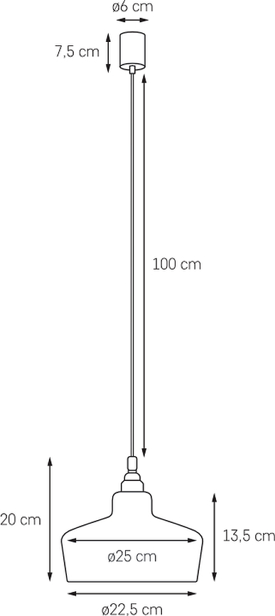 Longis III Suspension, dorée, avec abat-jour blanc
