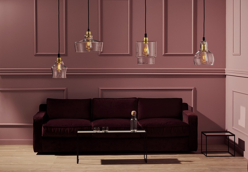 Longis III Suspension, noir et or