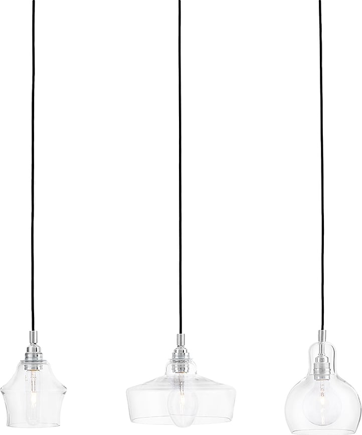 Longis Φωτιστικό Μπάρα κρεμαστό 3φωτο, χρώμιο