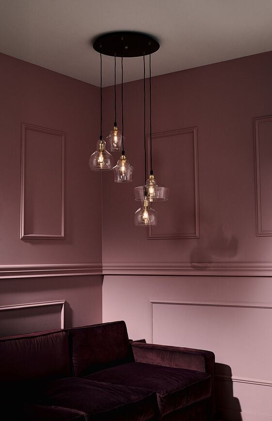 Longis 5 Viseća Lampa crno-zlatna